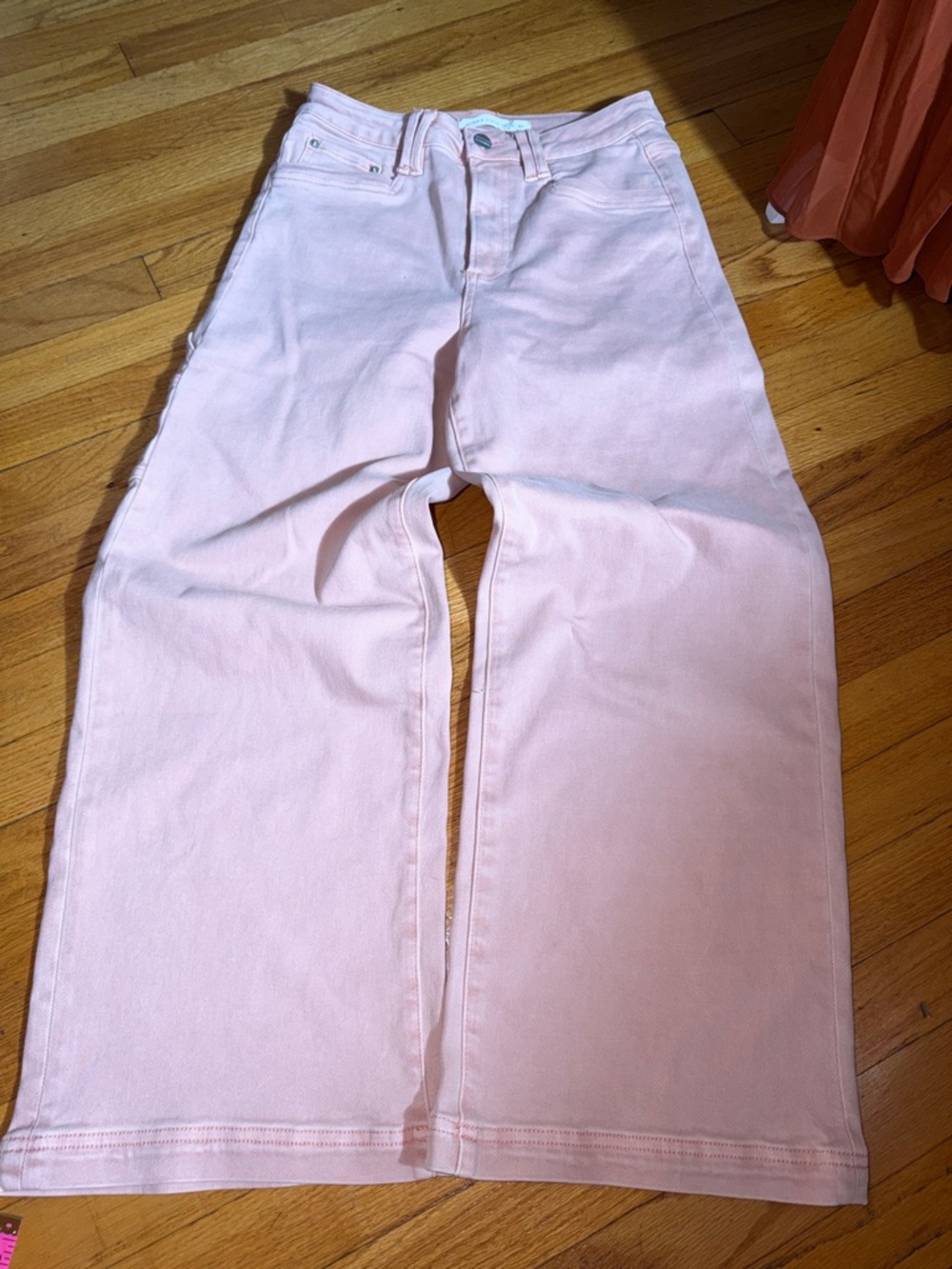 Altar'd State Pastel Pink Wide-Leg Jeans